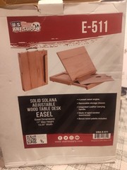 U.S. Art Supply Solana Adjustable Wood Art Easel Portable Beechwood Tabletop