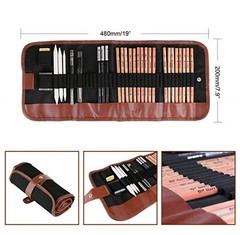 29x Professional Drawing Artist Kit Set Pencils and Sketch Charcoal Art Tools