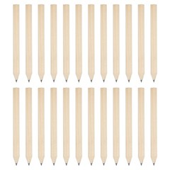 Half Pencils Bulk, 24 Pack Pre-Sharpened Short Hexagon Wooden Pencils