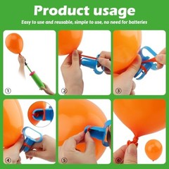 2Pack Balloon Pump Handheld,Dual Action Manual Air Inflator for green