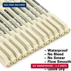 Micro Fineliner Black Drawing Pens,12 Waterproof Watercolor Painting Art Supplie