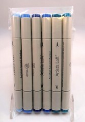 Michaels BLUES Artist’s Loft Dual-Tip Sketch Alcohol Markers, 6pc. #15a
