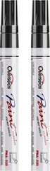 Permanent Paint Pens Black Markers – 2 Pack Single color Oil Based Paint Mark…