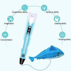 3D Printing Pen Set Doodle Printer Drawing 3 Colours PLA Filament Gift For Kids