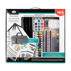 164-Piece Mixed Media Art Set – Artist Drawing & Painting Kit with Satchel for K