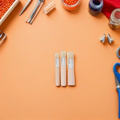 6pcs Stencil Paint Brush: Pig Bristle Painting Brushes for Artists Acrylic