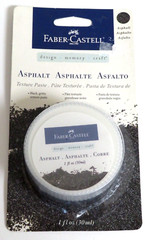NEW Faber Castell ASPHALT TEXTURE PASTE Black Gritty Sand Texture Mixed Media +