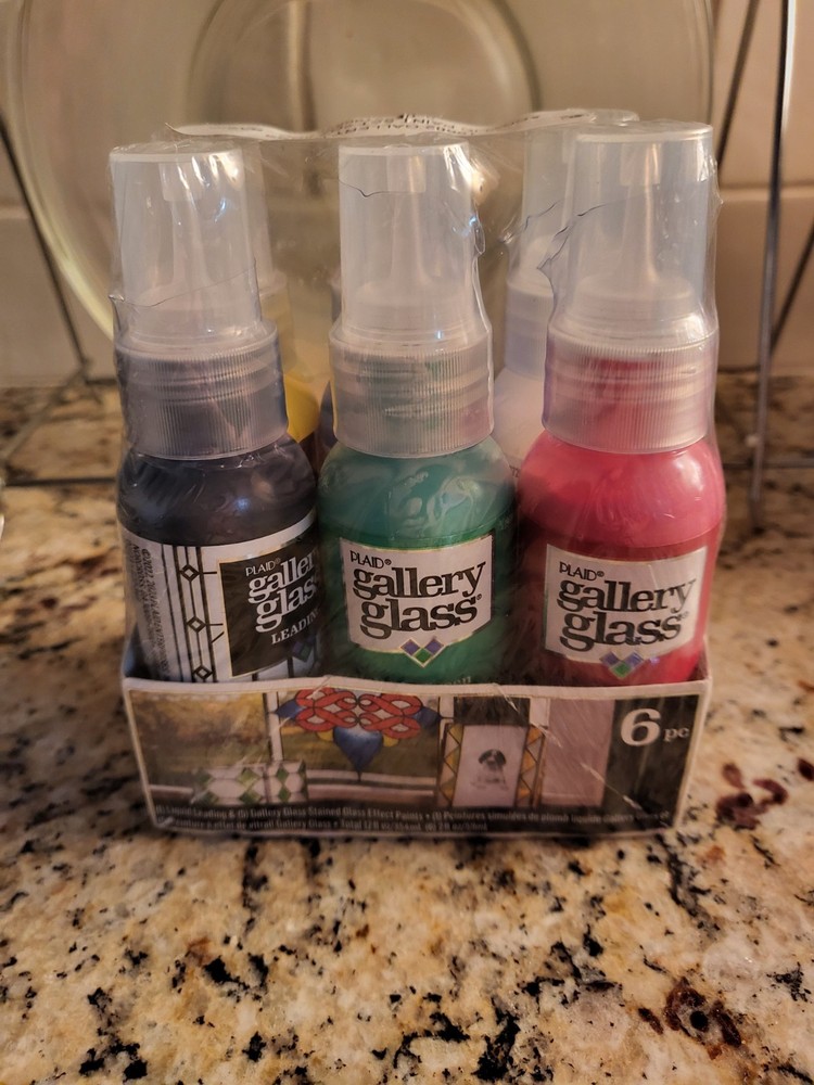 Basic Stained Kit, 6 Piece Glass Paint Set for DIY Arts and Crafts, Perfect…