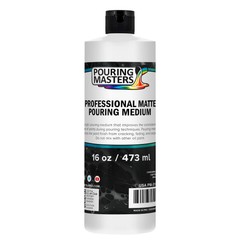Pouring Masters Professional Matte Pouring Medium – 16 Ounce