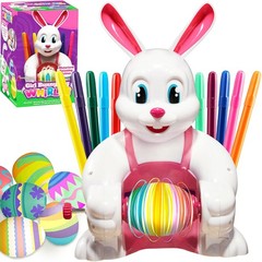 Joyin Motorized Easter Egg Decorator Kit Spinner Easter Busy Pink Bunny Egg