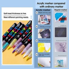 36 Waterproof Permanent Paint Marker Pen Car Tyre Tire Tread Rubber Wood Metal