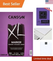 100 Sheets XL Marker Paper Pad – 9×12, Perfect for Solvent & Alcohol Markers