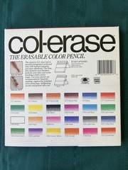 Vtg Lot 52 Pencils Col-erase Erasable Colored Faber Castell Crayola SemiHex+ USA