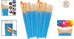 Versatile 2 Pack Artist Brushes Set – 20 Sizes for Detailed Acrylic & Watercolor