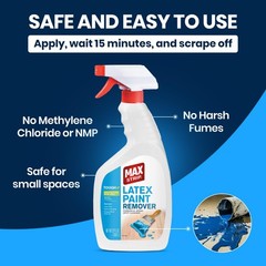 Fast-Acting Latex Paint Remover 22oz | Water-Based, Safe for Wood, Metal, Concre