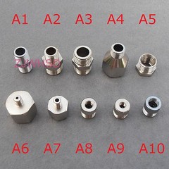 10PCs Adaptor Adapter Fitting Connector Kit Set For Compressor Airbrush Hose