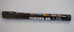UNI POSCA PC-3M Paint Marker Water Based Bullet Tip Dark Brown 0.9-1.3mm 6 Pack