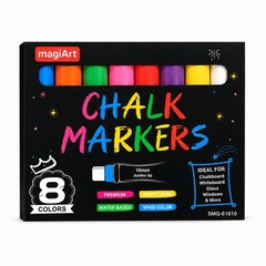 8Colors Líquid Chalk Markers 10mm Jumbo Tip Erasable Glass Window Blackboardpens
