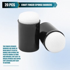20 Pcs Finger Sponge Daubers,Finger Painting Sponge Craft Drawing Sponge4501