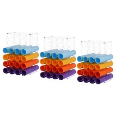Vinyl Roll Storage Rack, 24 Holes | Aperture 2.36 Inch Vinyl Roll Holders