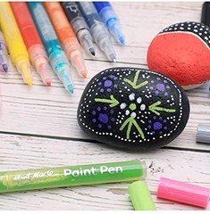 Signature Acrylic Paint Pens, 12 Piece, Waterproof, Suitable for Most Surface…