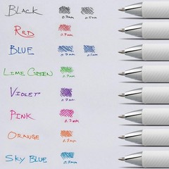EnerGel Pearl Black Gel Pen 0.7mm, 3-Pack Retractable, Smooth Writing Experience