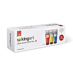 KINGART PRO Artist Quality 48 Pc. Acrylic 1 Count (Pack of 48), Multicolor