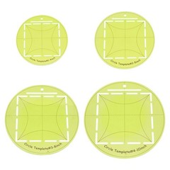 4Pcs Circle Quilting Template 4/5/8/10 Inch Acrylic Circle Templates Round Se…