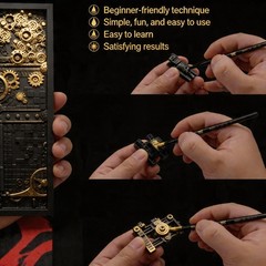 Dry Brush Palette, Wet Palette Accessories for Painting Miniatures Texture Pa…