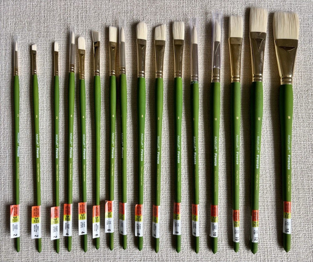 NEW! Artist’s Loft Firenze – Brushes Level 3 – Lot Of 16 – NO Duplicates