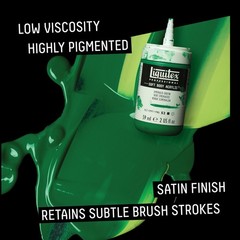 Professional Soft Body Acrylic Paint, 946ml (32-oz) Bottle, Titanium White