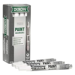 Dixon Ticonderoga 12 Count Permanent Markers Opaque Colors Waterproof Oil Based