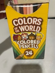 NEW Crayola Colored Pencils 24 Pencils Nontoxic Teachers Students Art Drawing