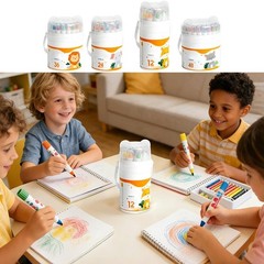 Twist Crayons for Toddlers 1-3 and Kids 4-8, Non-Toxic Washable Crayons