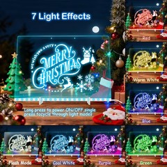 Abcool Lumiboard Led Drawing Board For Kids 13.7X10 Light Up Acrylic Dry Erase