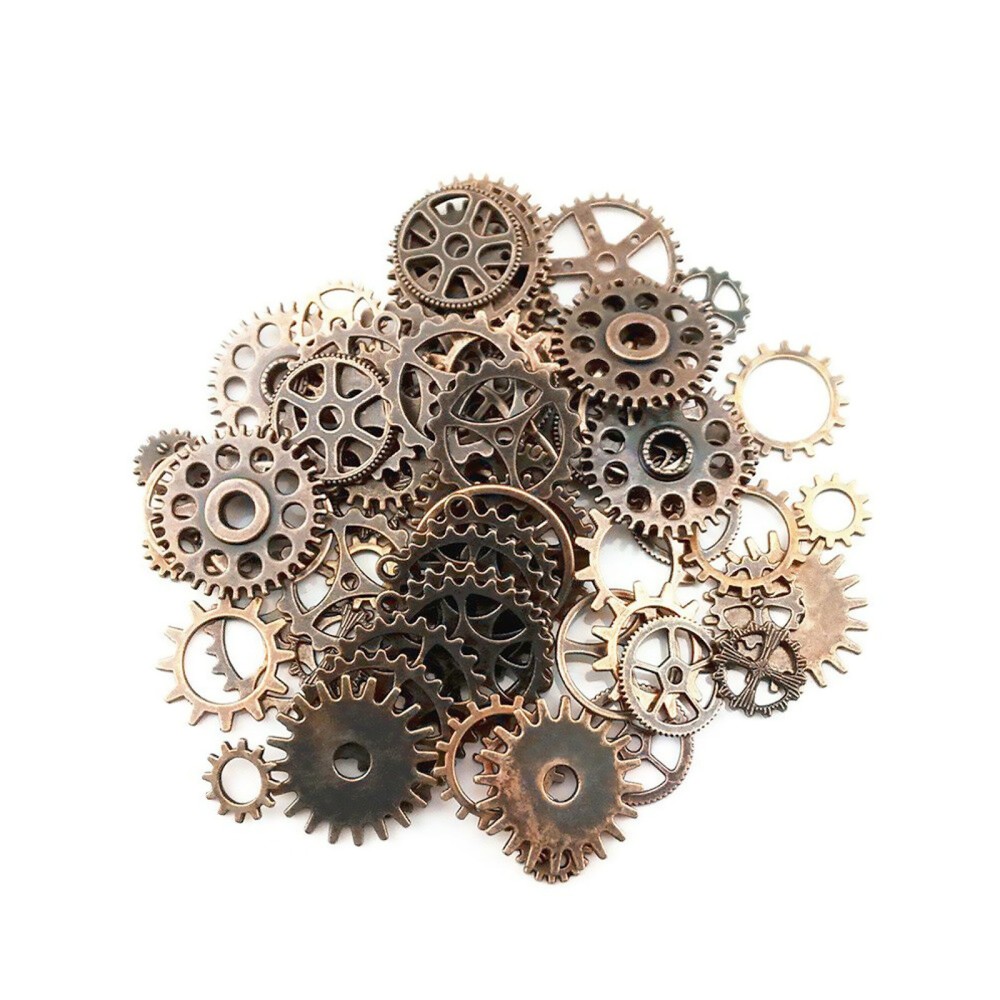 Alloy Bronze Watch Parts Steampunk Cyberpunnk Cogs Gears DIY Jewelry Crafts
