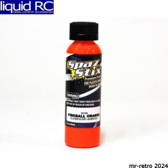 Spaz Stix 02100 Fireball Orange Fluorescent Airbrush Ready Paint 2oz