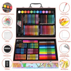 Arts and Crafts Supplies, 183-Pack Drawing Painting Set for Kids Girls Boys Teen