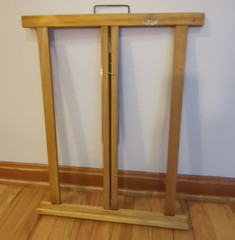 Vintage MCM Anco Bilt Tabletop Easel Wood Stand Art Display Portable Easel