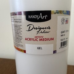 Handy Art Designers Palette Artists Acrylic Medium Gel 32 fl oz Polymer Emulsion