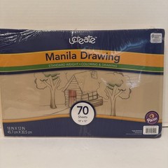 Ucreate Manila Drawing Paper 18”x12” Sheets 70 Sheet Packages Lot Of Three