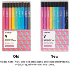 Grabie Erasable Gel Pens, Medium Point 0.7 mm Erasable Pens, Make Mistakes Disap