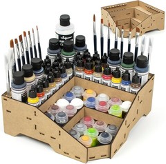 Universal Corner Paint Organizer for Miniatures Modeling Artists, Modular cor…