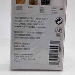 New NIB Conte a Paris Mini Pocket Crayon Color Matchbox Pack Art Sketch French