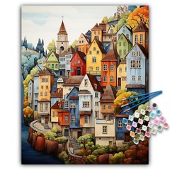 Paint by Numbers Kit for Adults Beginner, Countryside 16×20 Inch, LBOP1PNF05