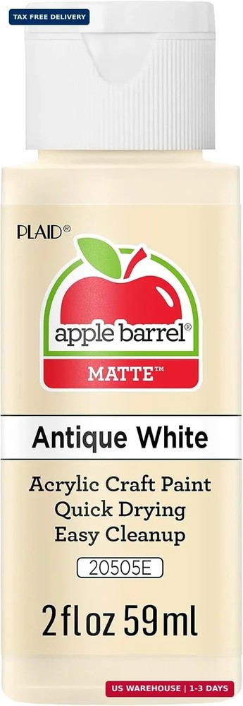 Apple Barrel Acrylic Paint in Assorted Colors (2 oz), 20505, Antique White