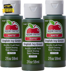 Acrylic Paint, English Ivy (Pack of 3) 2 Oz, 20756EA- (Pack of 3) ⭐️⭐️⭐️⭐️⭐️