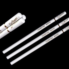 3pcs White Black Sketch Charcoal Pencils Set Professional Standard Pencil Set