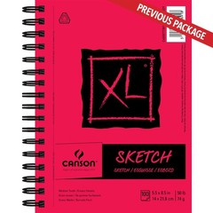 XL Series Sketchbook, Wirebound Pad, 5.5×8.5 inches, 100 Sheets (50lb/74g) – …