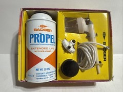 BT-3 Vintage Badger Single Action Airbrush Basic Spray Gun Set No. 250